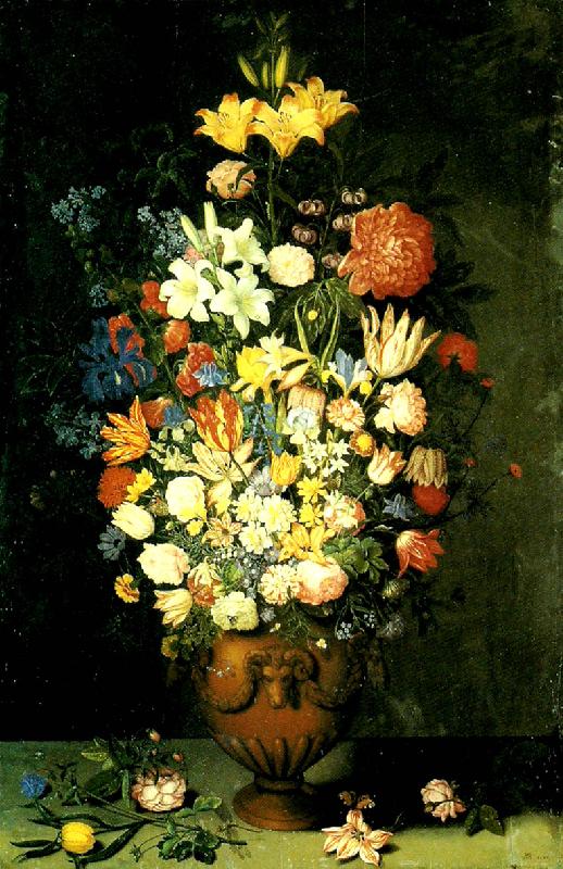 Ambrosius Bosschaert stilleben med stor blomstervas oil painting image
